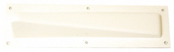 Door Knob Protector: 12 in Lg, 3 3/16 in Wd, 2 3/16 in Projection, Eggshell, PVC, 12 in