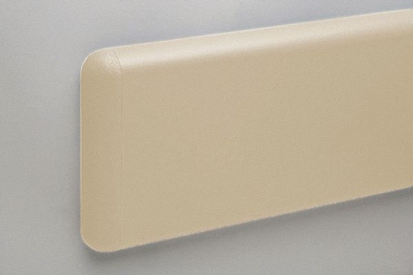 Wall Guard: WG-8, PETG, Tan, 7 3/4 in Overall Ht, 12 ft Overall Lg