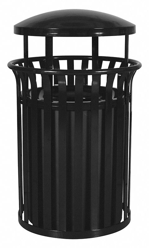 Tough Guy 4PGR7 22 gal. Gray Round Trash Can