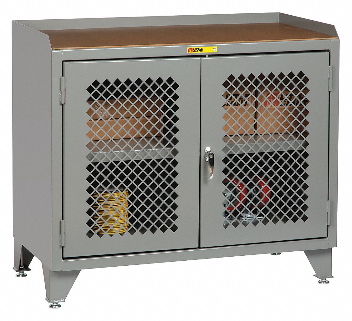 LITTLE GIANT Workbench 48 in Wd, 24 in Dp, 41 in to 44 in Ht