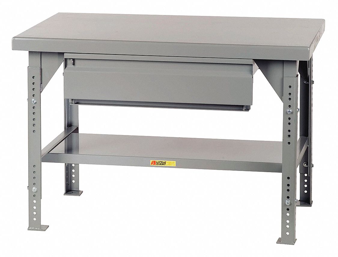 Little Giant Workbench: 10,000 Lb Load Capacity, 84 In Wd, 42 In Dp, 28 