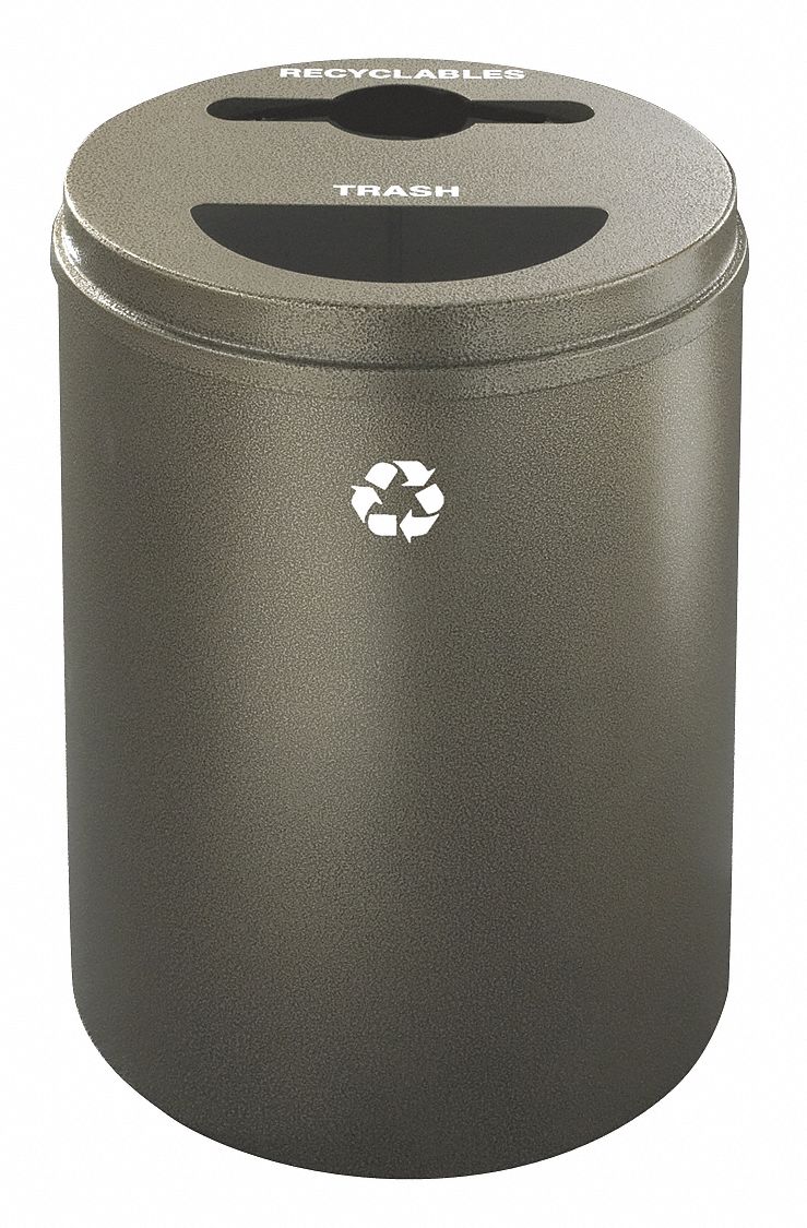 Recycling Container, Brown, 33 gal.