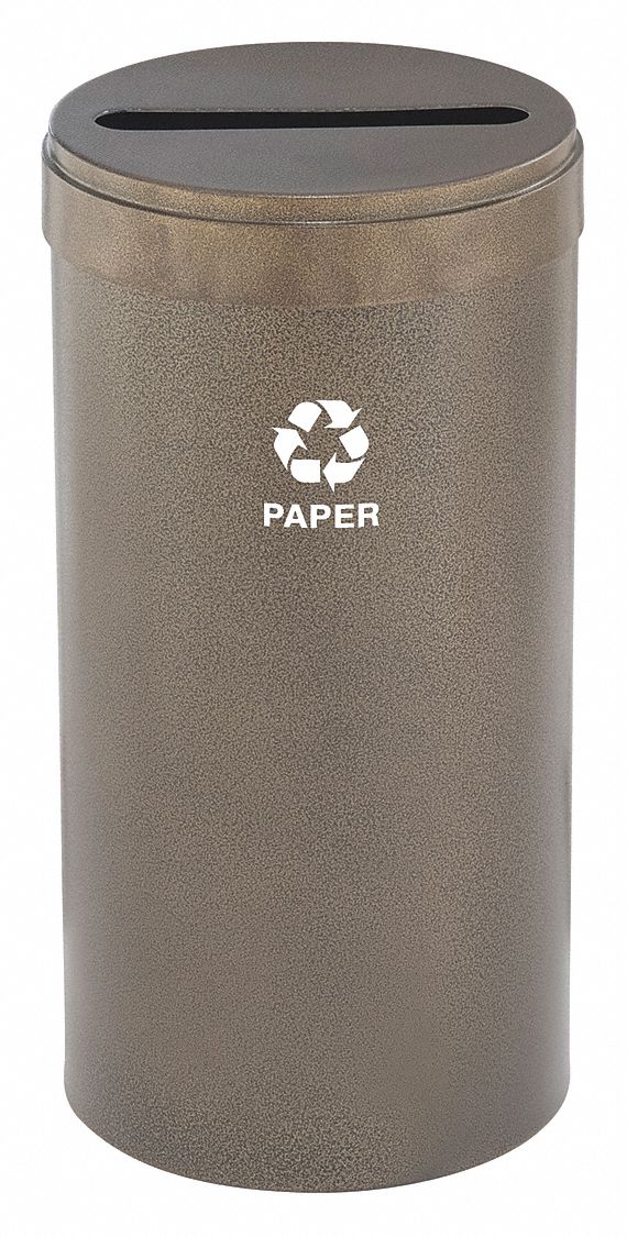 Recycling Container, Brown, 23 gal.