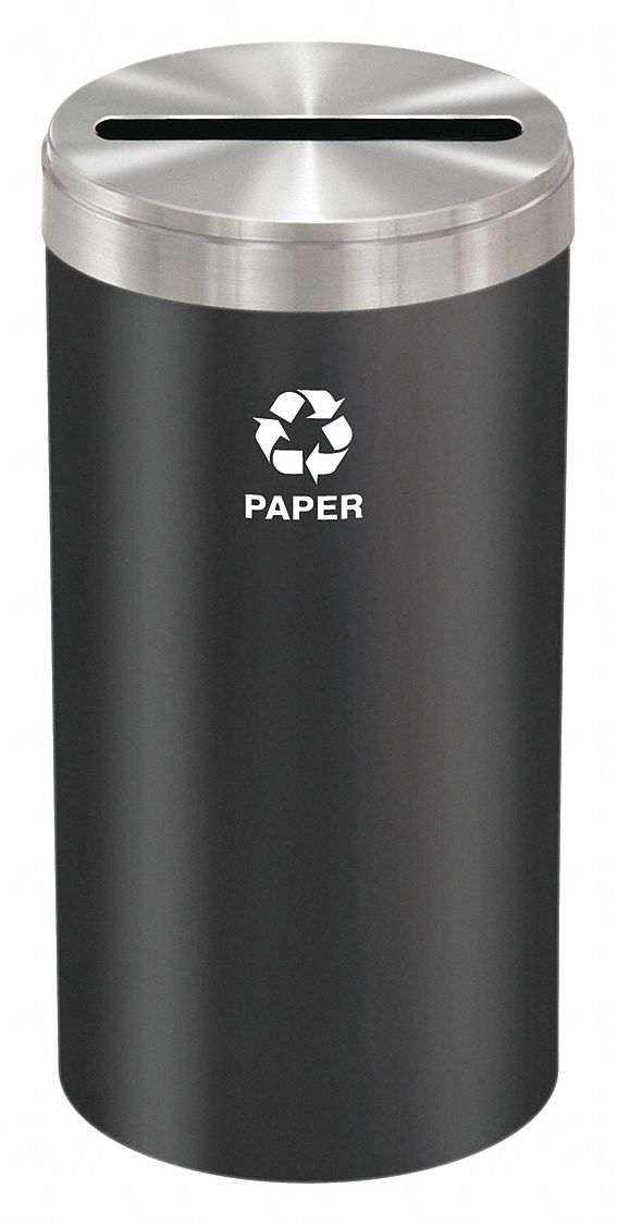 Recycling Container, Black, 23 gal.