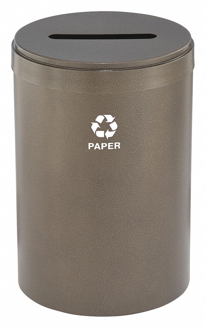 Recycling Container, Brown, 41 gal.