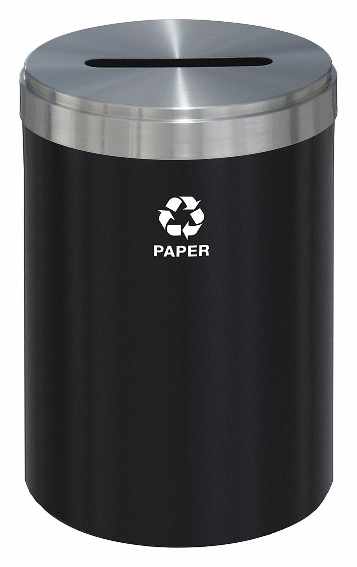 Recycling Container, Black, 41 gal.