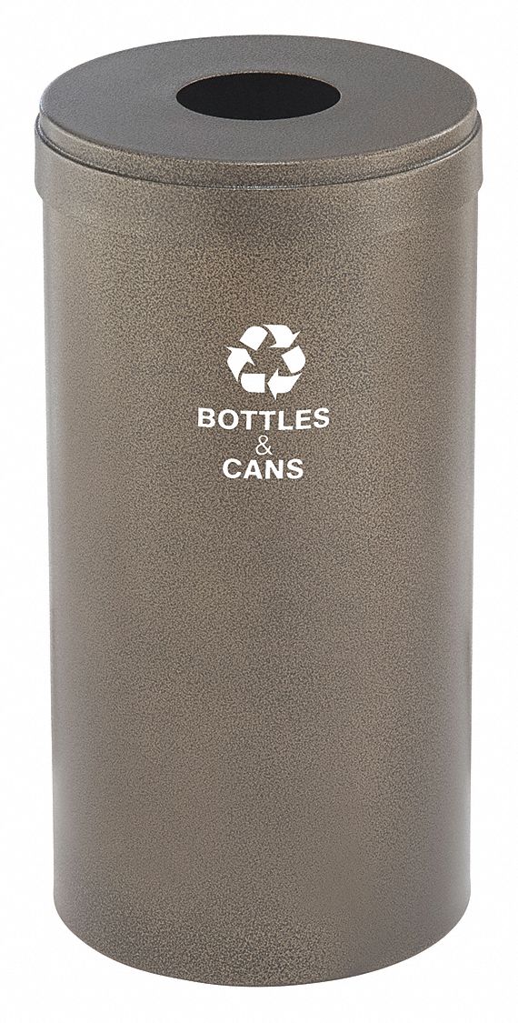 Recycling Container, Brown, 23 gal.