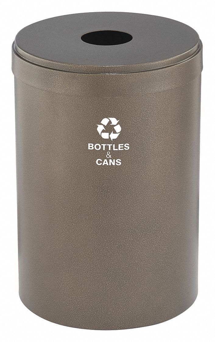 Recycling Container, Brown, 41 gal.