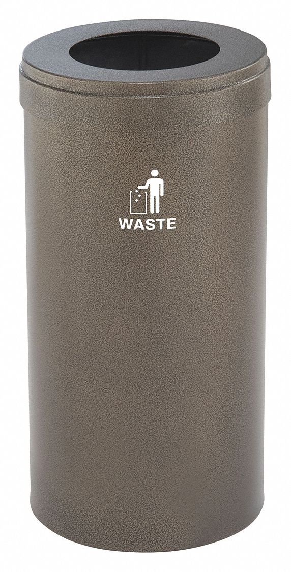 Recycling Container, Brown, 23 gal.