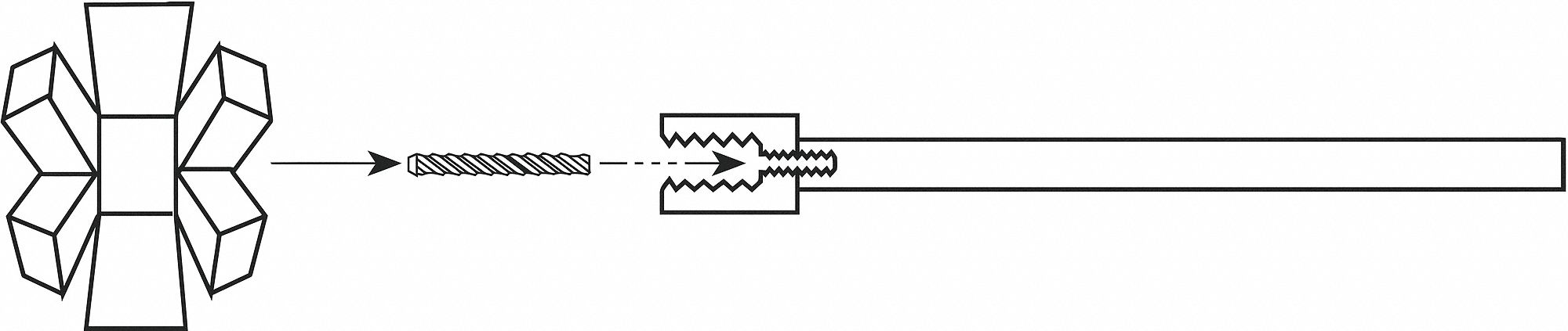 Specialty Mandrel, 1/4in