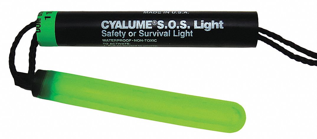 Chemlight By Cyalume Technologies Green Lightstick 6 In Length 8 Hr Duration 50 Pk 34az37 9 pf Grainger