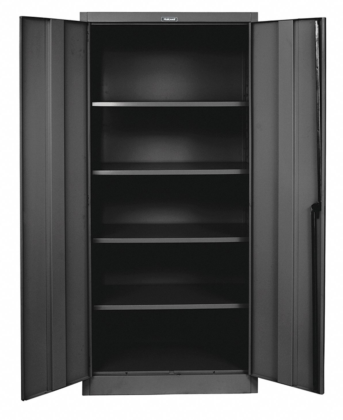 Inval 8-Drawer Storage Cabinet, 34-5/8 x 12-1/2, Clear/Black