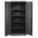 STORAGE CABINET, 36 IN X 24 IN X 72 IN, SWING HANDLE/KEYED, 22 GA PANEL THICK, FRAME