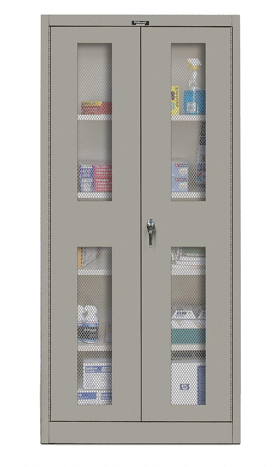 HALLOWELL Storage 48 in x 24 in x 72 in, 4 Adj Shelves, Swing