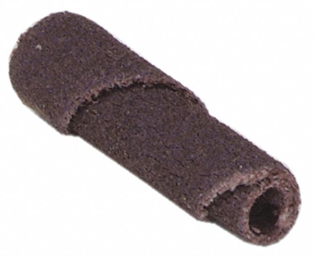 Cartridge Roll: Straight, 1/4 in Dia x 1 1/2 in L, 1/8 in Pilot, Aluminum Oxide, 50 Grit, R228