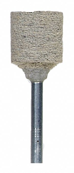 Mounted Point: 1/2 in Dia, Aluminum Oxide, 80 Grit, W185