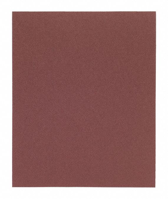 Sanding Sheet: 9 in W x 11 in L, Aluminum Oxide, P240 Grit, J Wt Cotton, R243, 50 PK