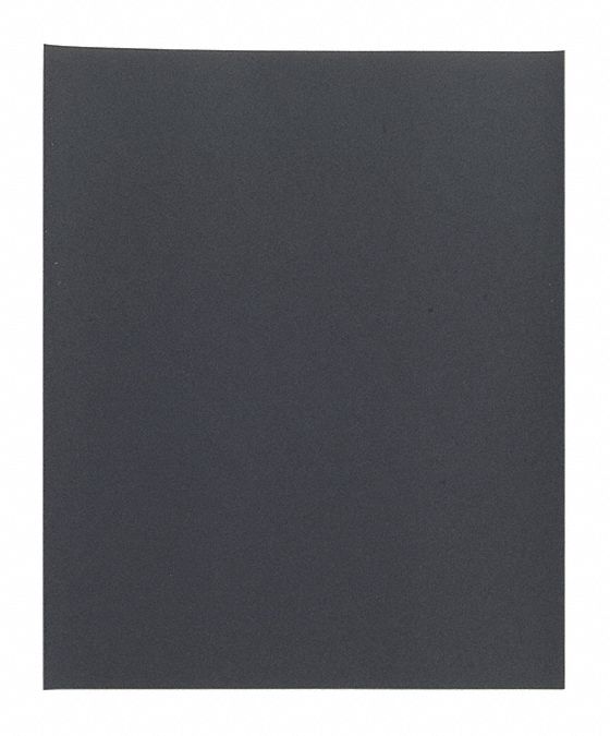 Sanding Sheet: 9 in W x 11 in L, Silicon Carbide, J1500 Grit, B Wt Paper, T401, 50 PK