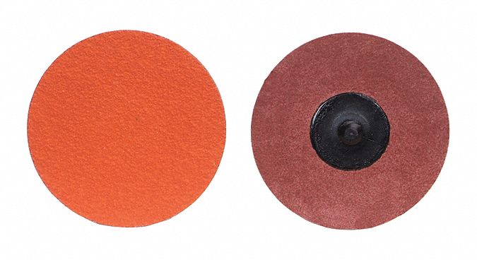 Quick-Change Sanding Disc: TR, 2", Ceramic, 36 Grit, 2-Ply Wt Polyester, Blaze R980P