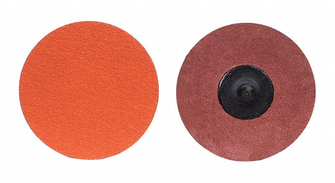 Quick-Change Sanding Disc: TR, 2", Ceramic, 60 Grit, 2-Ply Wt Polyester, Blaze R980P