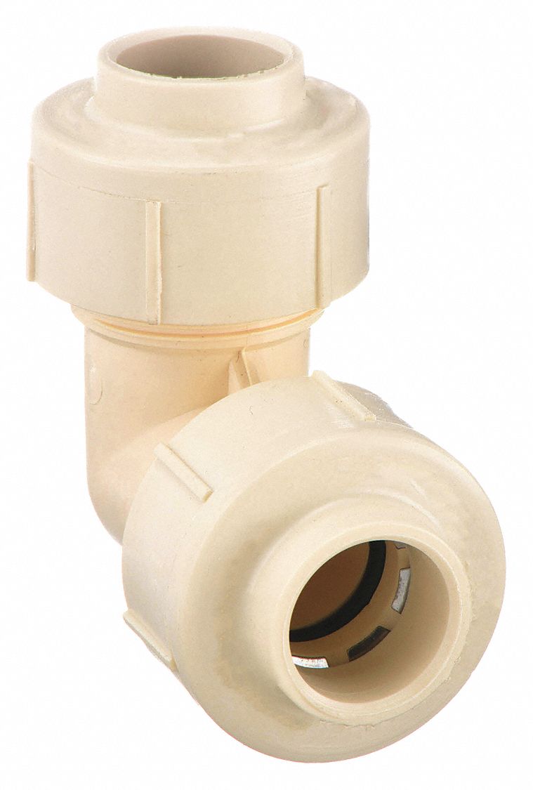 Elbow PVC, 100psi@180deg.F,