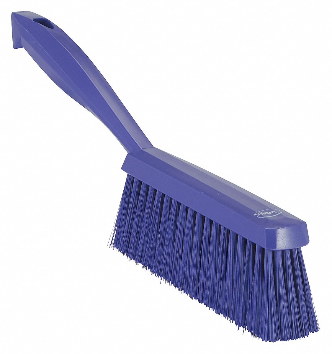 BENCH BRUSH, SOFT, POLYESTER BRISTLE, 6¾ IN HANDLE L, 7 IN BRUSH L, PURPLE
