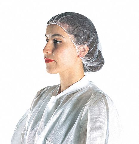Hairnet, White, 24 in. dia., PK1000