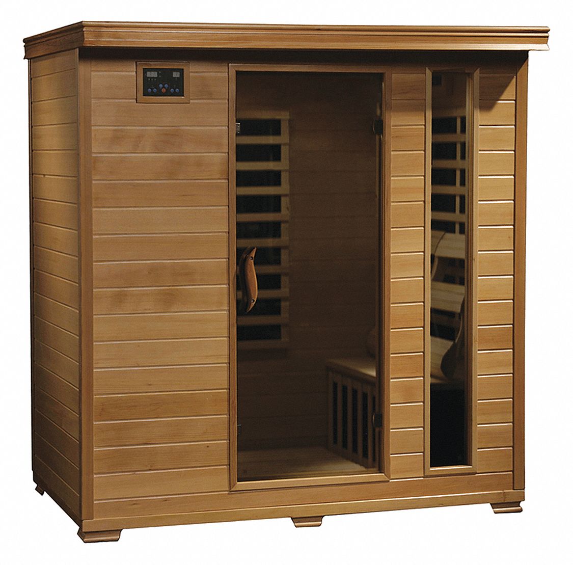 Infrared Sauna: Std Sauna, 72 in Exterior Wd, 46 in Exterior Dp, 75 in Exterior Ht