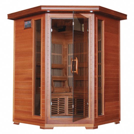 RADIANT Corner, Infrared Sauna, People Served 3, Carbon