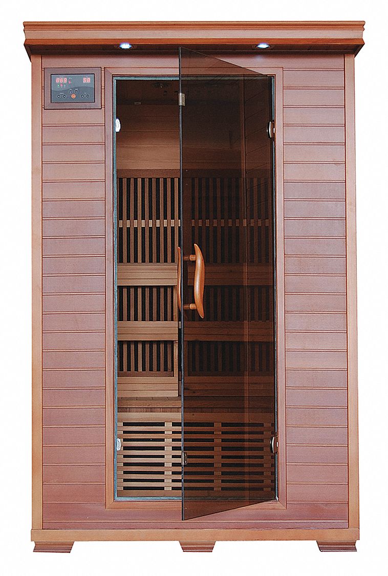 Infrared Sauna: Std Sauna, 47 1/4 in Exterior Wd, 39 1/2 in Exterior Dp, 75 in Exterior Ht