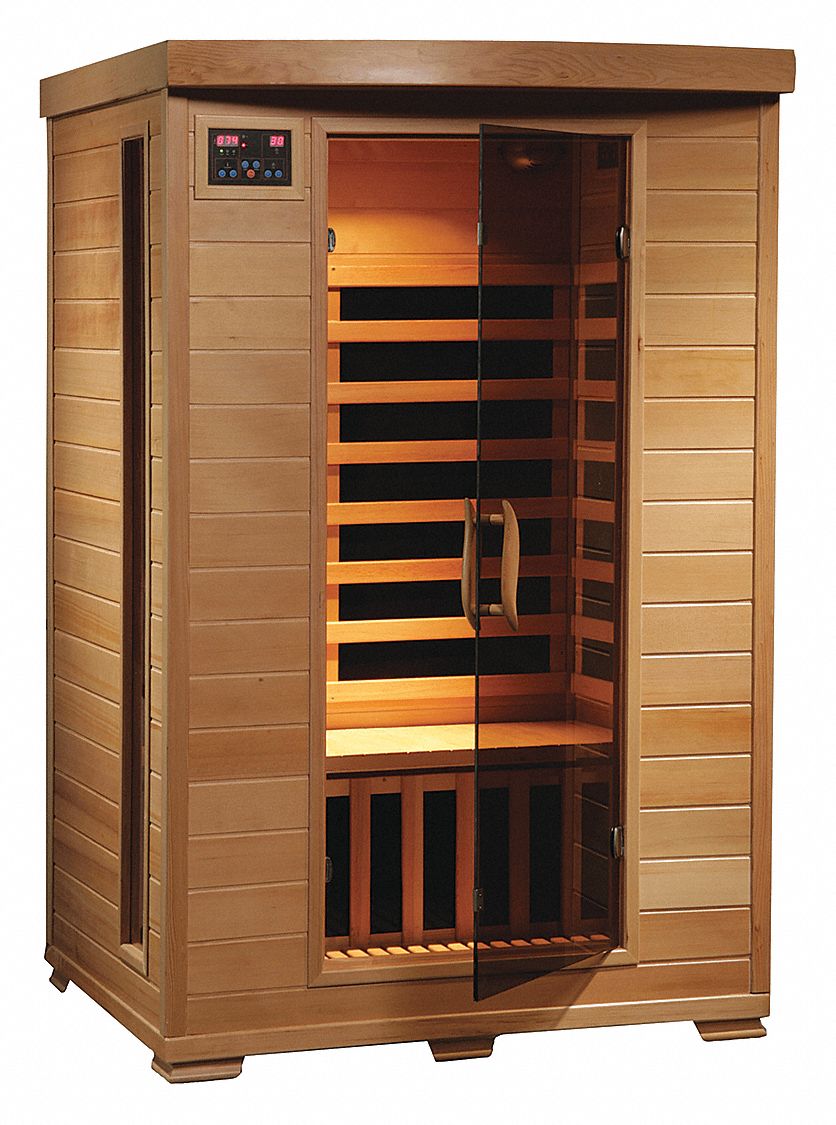 Infrared Sauna: Std Sauna, 49 in Exterior Wd, 39 in Exterior Dp, 75 in Exterior Ht