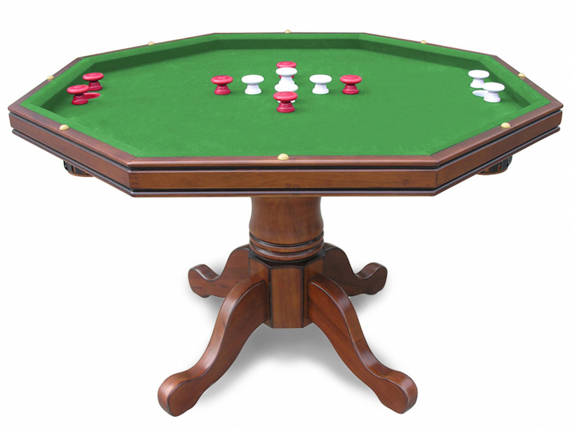 HATHAWAY Walnut 31 Game Table, 33 1/2 in Height, 48 in Diameter 34CP93BG2366T Grainger