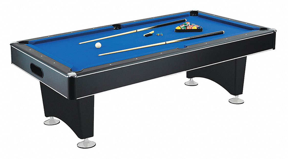 34CR04 - Pool Table 7 ft. Black MDF Wool/Nylon