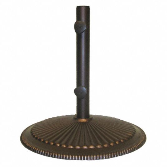 Blue Wave Products Umbrella Base Bronze Cast Iron 80 Lb Base Dia 19 3 10 Stem Height 17 1 2 6 1 2 34cr41 Nu5408 1 Grainger