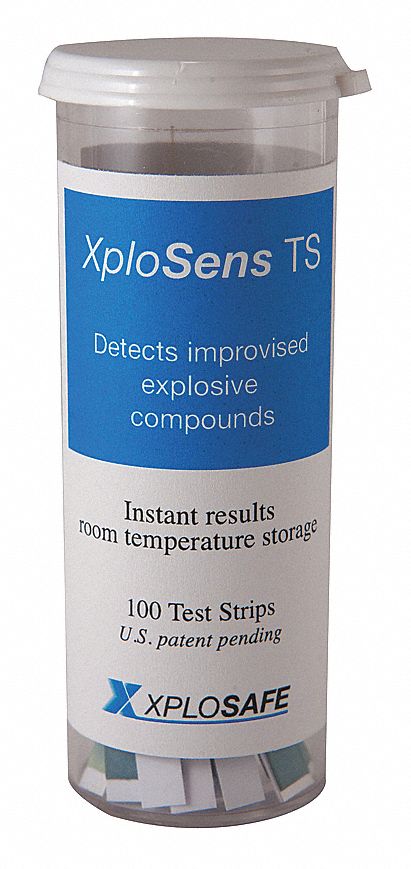 Explosives Detection Test Strips: 100 Tests, 100 PK