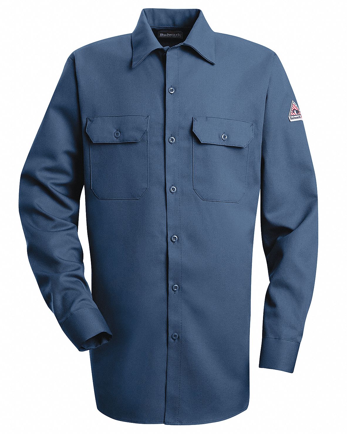 VF IMAGEWEAR Flame-Resistant Collared Shirt: 8.6 cal/sq cm ATPV, Men's ...