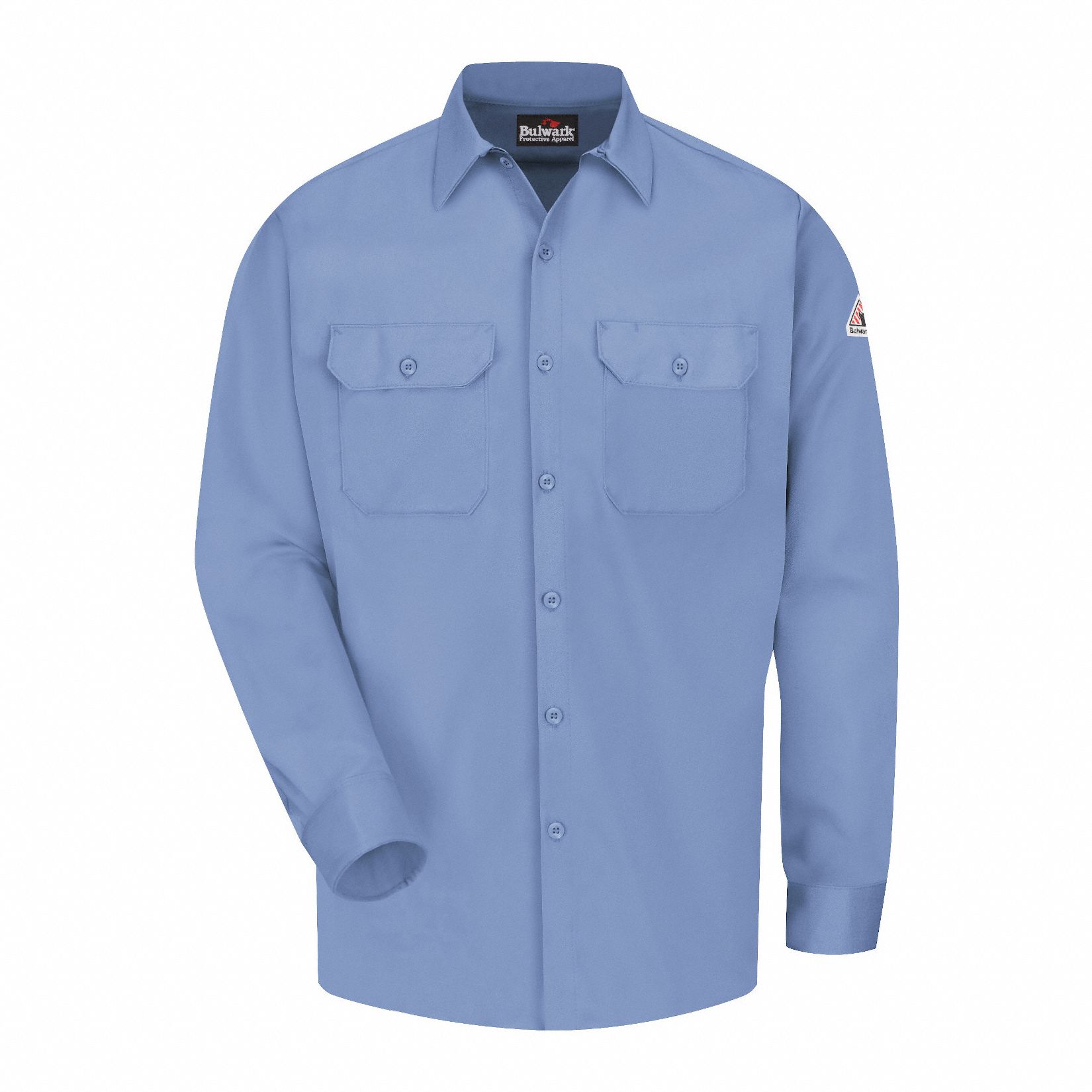 VF IMAGEWEAR, 8.6 cal/sq cm ATPV, Men's, FlameResistant Collared Shirt 34D025SLW2LB LN XXL