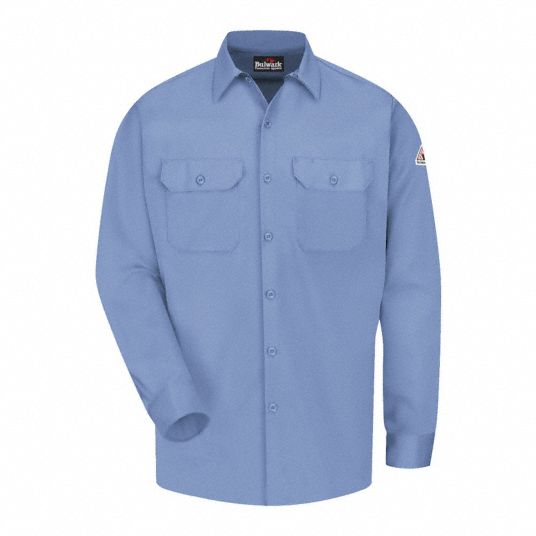 VF IMAGEWEAR, 8.6 cal/sq cm ATPV, Men's, Flame-Resistant Collared Shirt ...