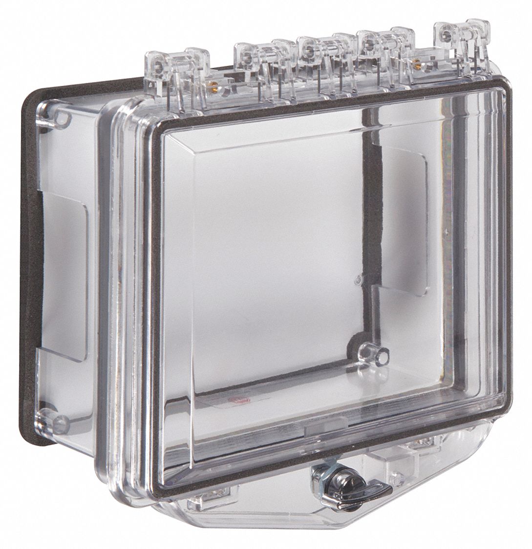 Enclosure: Polycarbonate, 5 7/16 in Overall Dp, 7 7/16 in Overall Lg