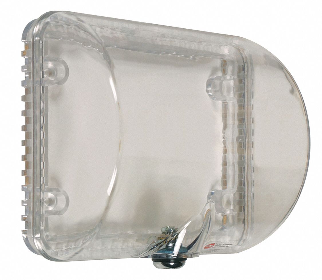 Thermostat Protector: Polycarbonate, 4 5/8 in Overall Dp, STI-9105