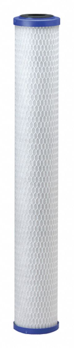 FILTER CARTRIDGE: 5 MICRON, 3.3 GPM FLOW RATE, 12,000 GAL, 20 IN H, 2 7/8 IN DIA