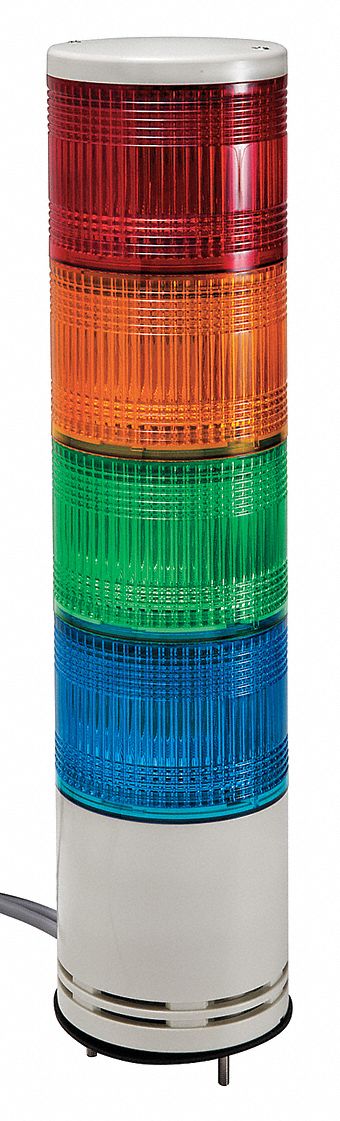 34D621 - Tower Light 100mm Red Orange Green Blue
