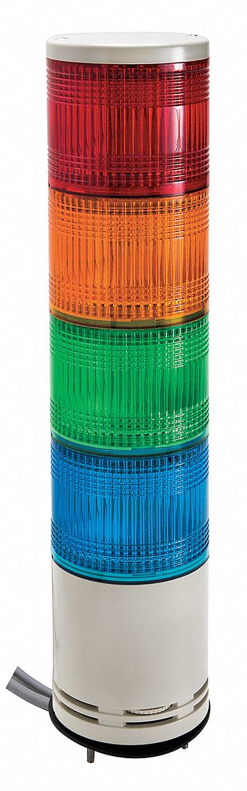 34D624 - Tower Light 100mm Red Orange Green Blue