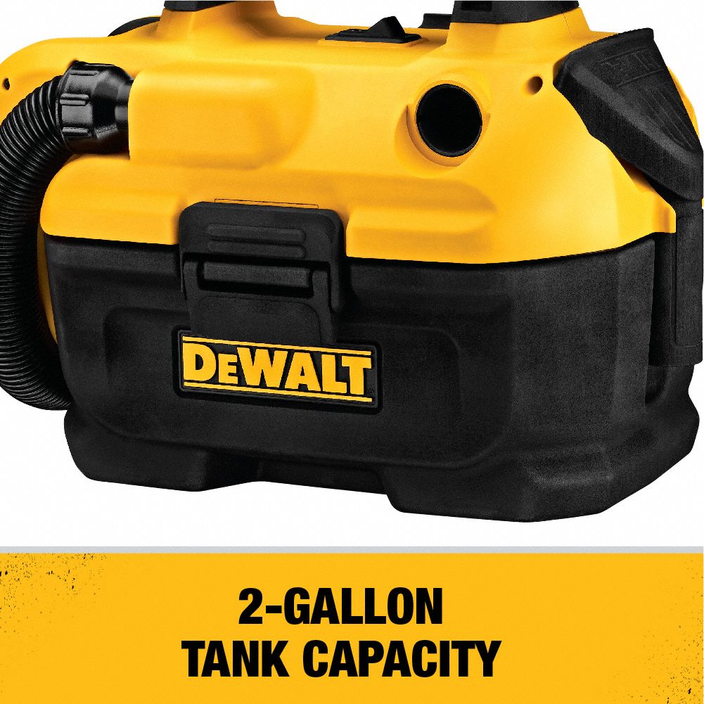 DEWALT Portable Shop Vacuum 2 gal Tank Size, Plastic, 1 1/4 in Vacuum