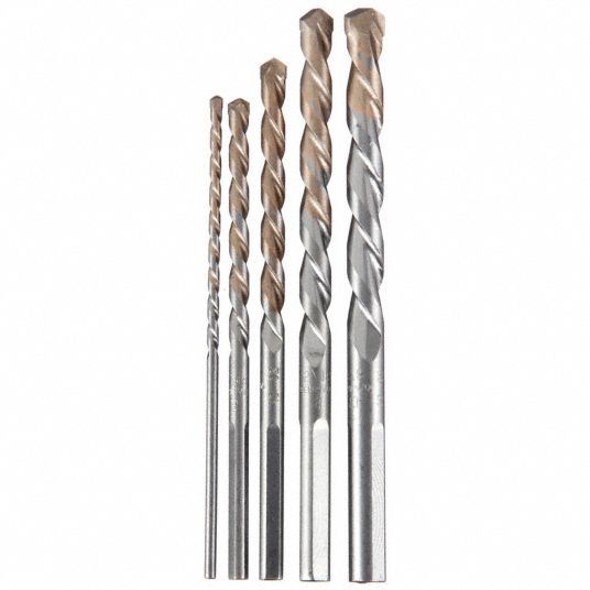 Dewalt straight shank masonry drill bit set 5 online pieces