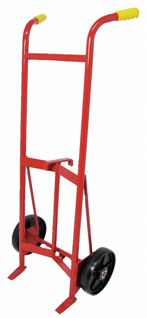 STEEL-FRAME DRUM HAND TRUCK, FOR 30 GAL/55 GAL CNTNR CAPACITY, 1,000 LB LOAD CAPACITY