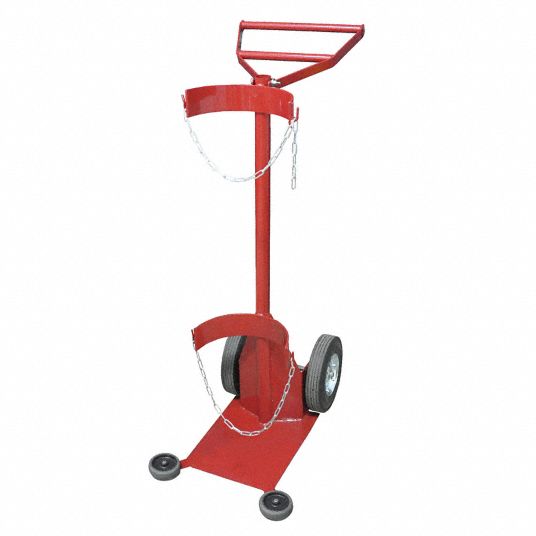 DAYTON Standard Cylinder Hand Truck, 500 lb Load Capacity, 49 in x 17 1