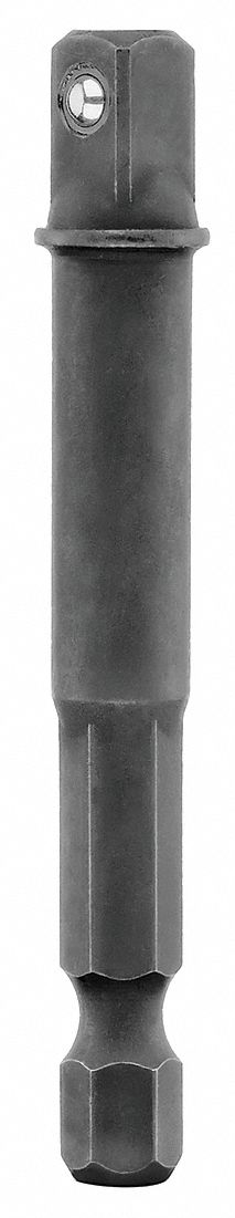 SOCKET ADAPTER,1/4 HEX TO 1/4 SQ,PK25