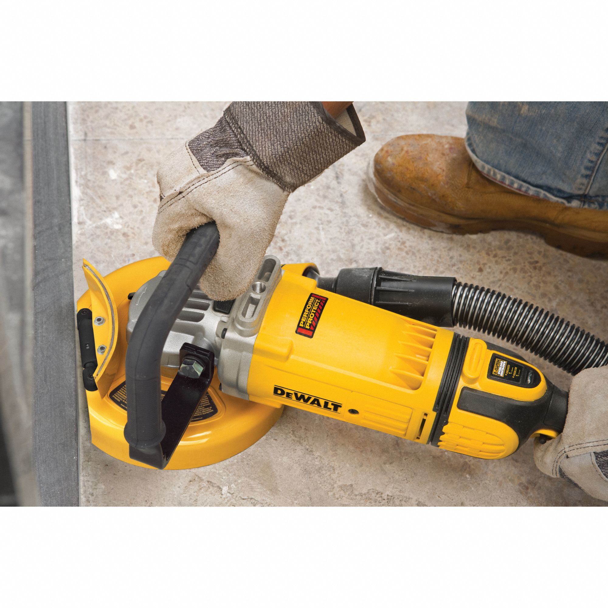DEWALT Angle Grinder, 7 in Wheel Dia., 15 Amps, 120V AC, 8,500 RPM No