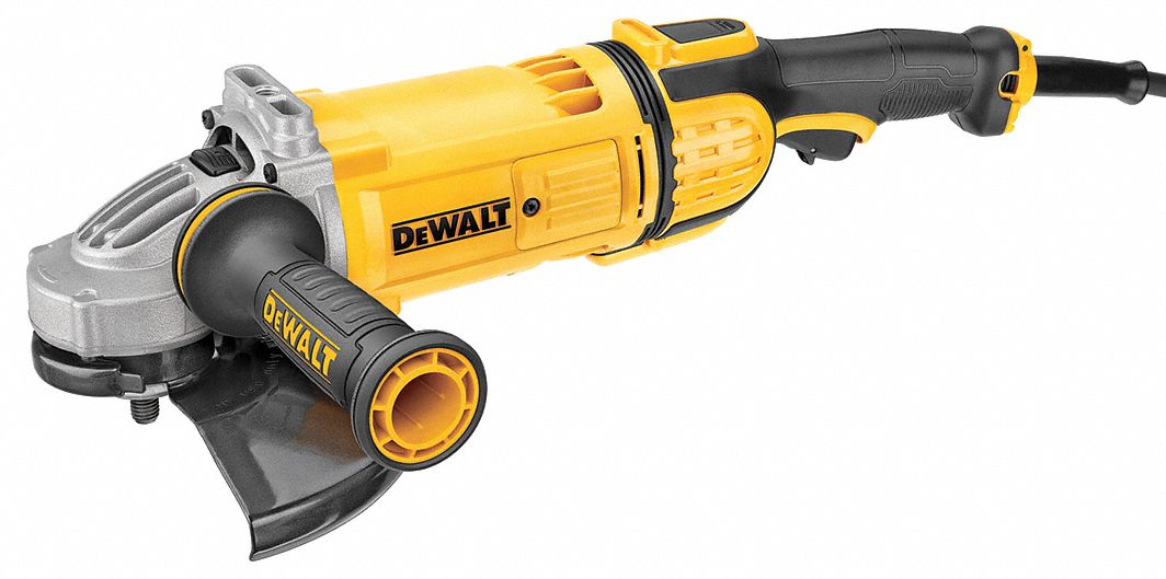 MEULEUSE D'ANGLE, À FIL, 120V/15A, 4,9 HP, 7 PO DIAM., GÂCHETTE, ⅝ PO-11, 6500 TR/MIN, CORDON 6 PI